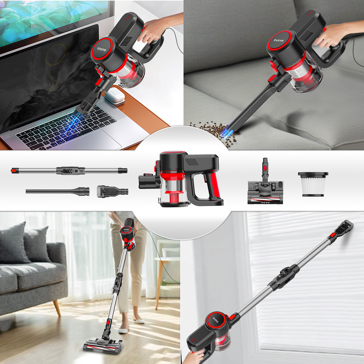 Máy Hút Bụi UC15 Lau Nhà Có Dây Easyr