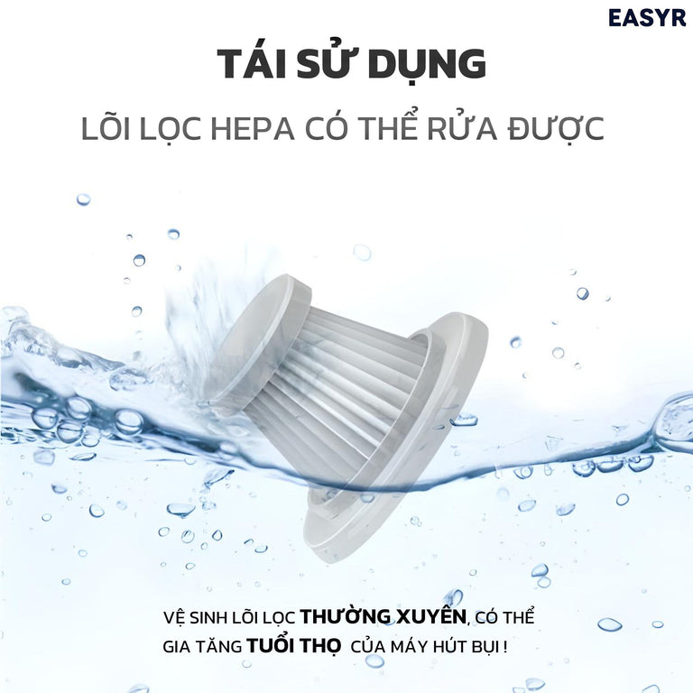 Lõi Lọc HEPA MC08 Máy Hút Thổi Bụi Không Dây Mini - EASYR