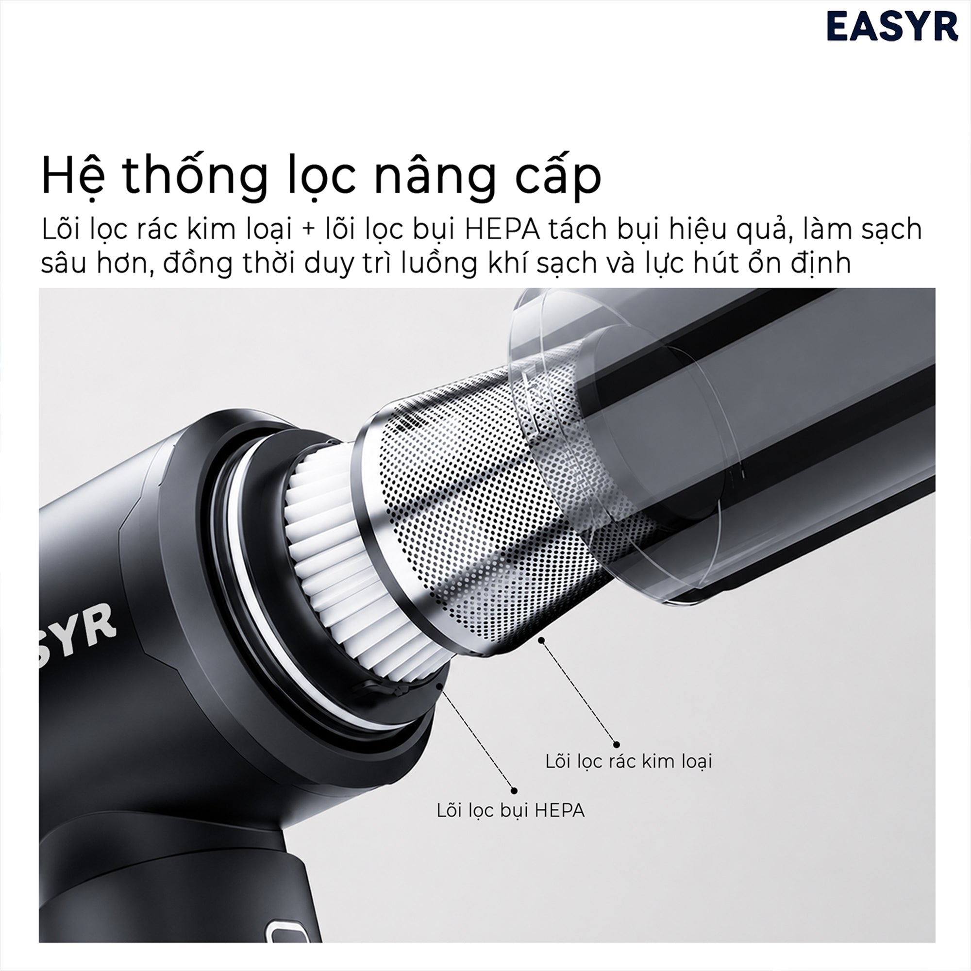 Lõi Lọc HEPA MC10 Máy Hút Bụi Không Dây Đa Năng Easyr - EASYR