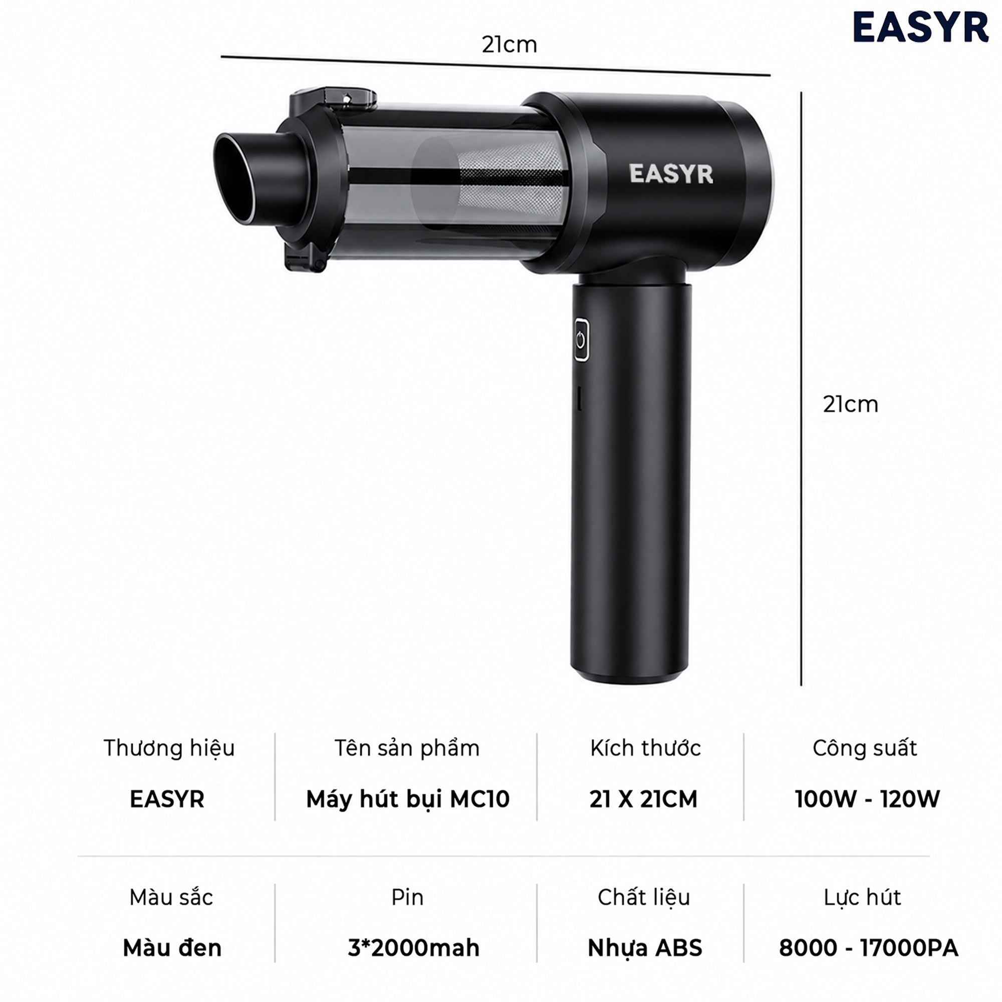 Lõi Lọc HEPA MC10 Máy Hút Bụi Không Dây Đa Năng Easyr - EASYR