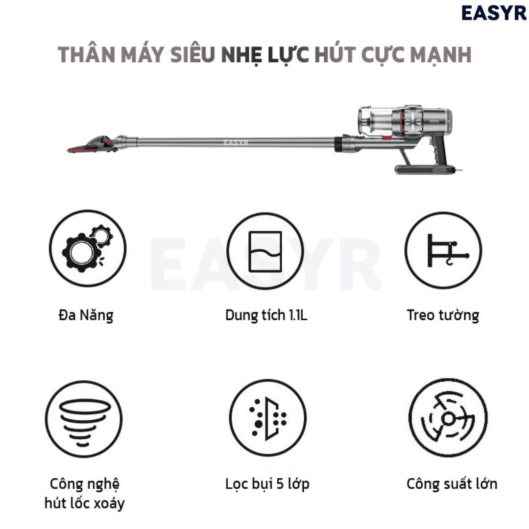 Máy Hút Bụi UC09 Lốc Xoáy Có Dây Easyr - EASYR