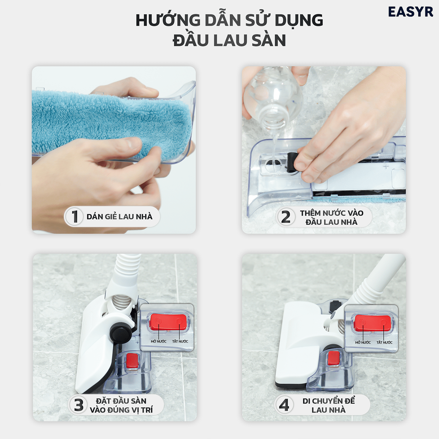 Máy Hút Bụi UC11 Lau Nhà Có Dây Easyr - EASYR