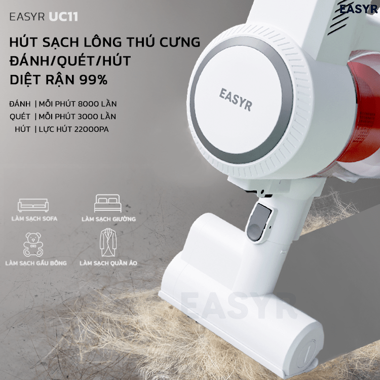 Máy Hút Bụi UC11 Lau Nhà Có Dây Easyr - EASYR