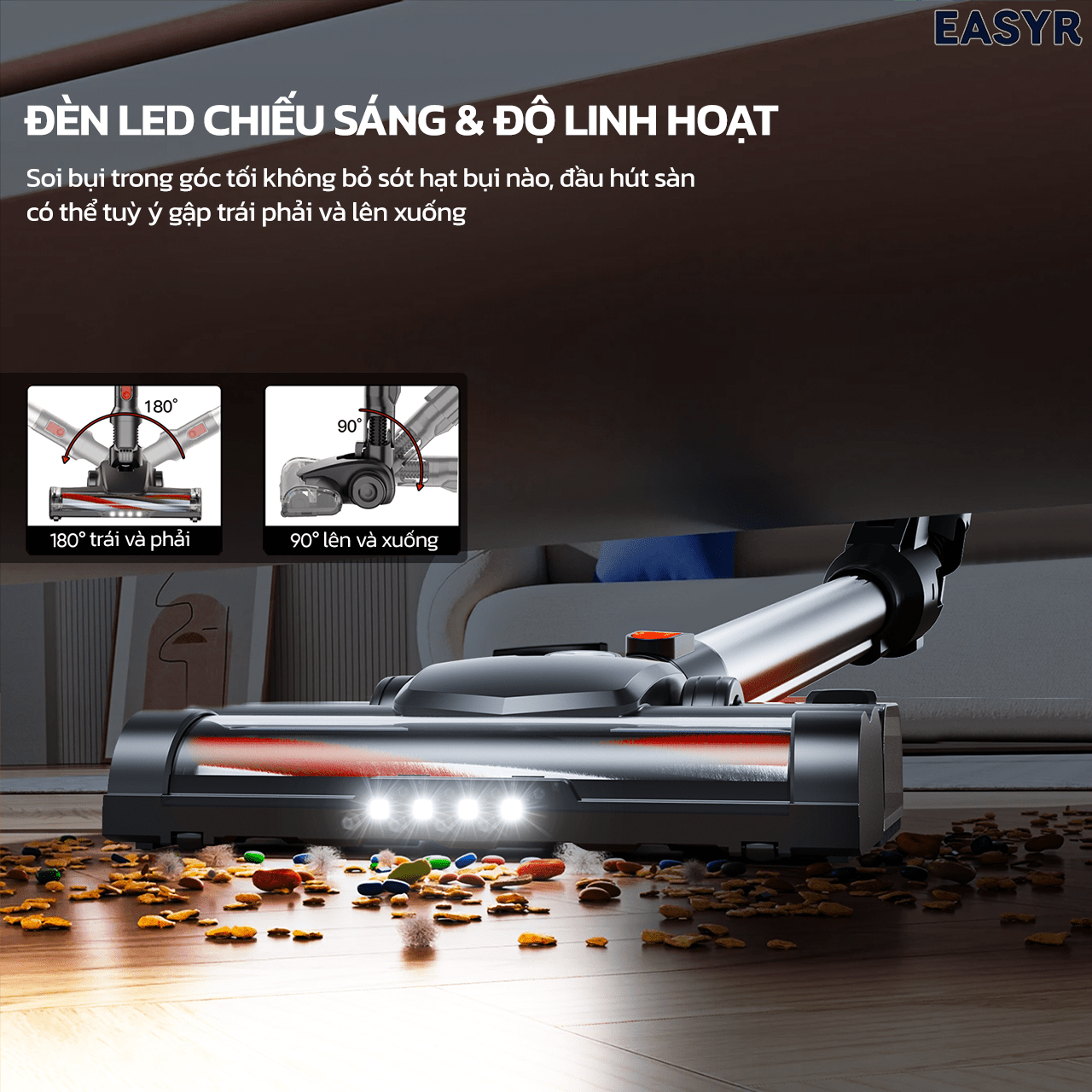 Máy Hút Bụi UC15 Lau Nhà Có Dây Easyr - EASYR