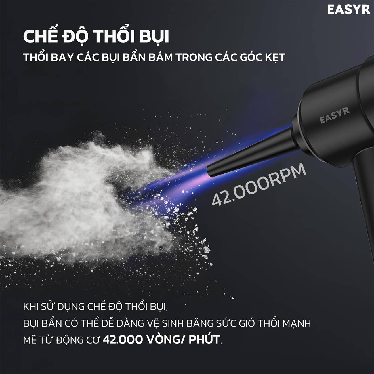 Máy Hút Thổi Bụi MC08 Không Dây Mini - EASYR