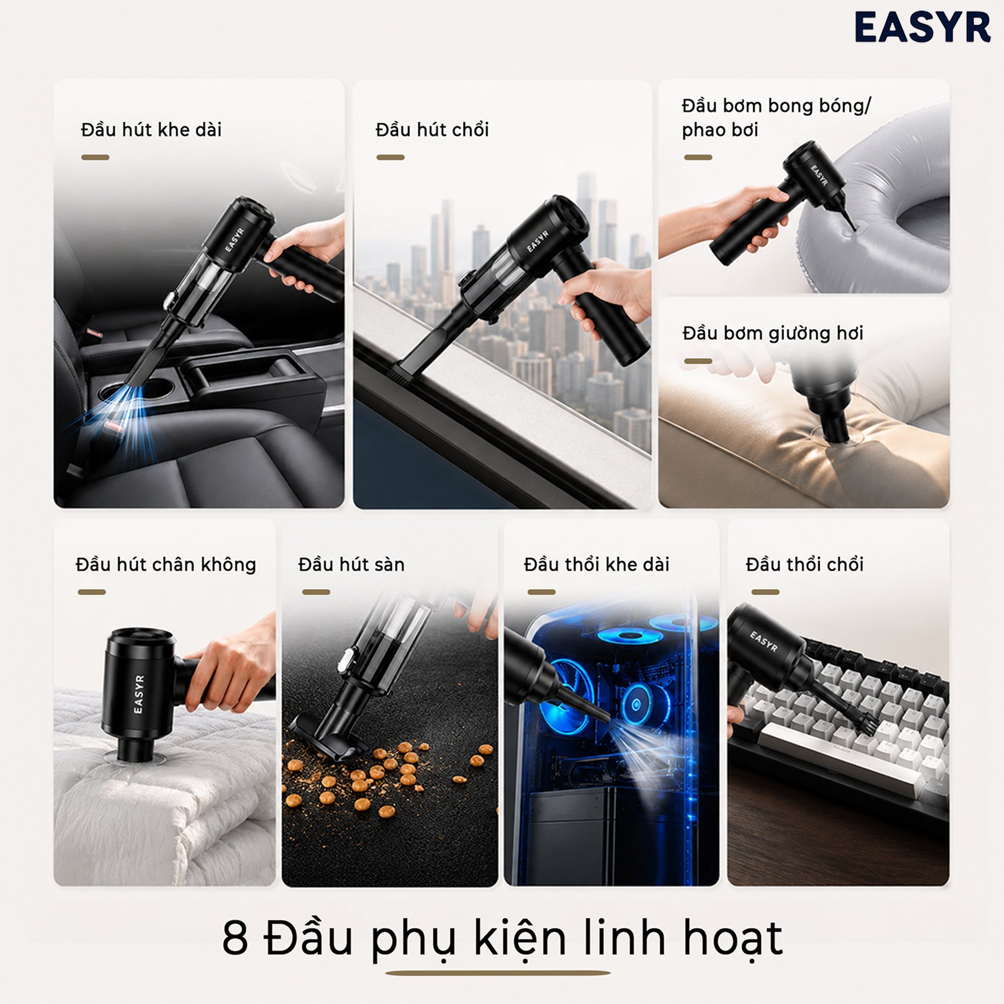 Máy Hút Thổi Bụi MC10 Không Dây Mini - EASYR