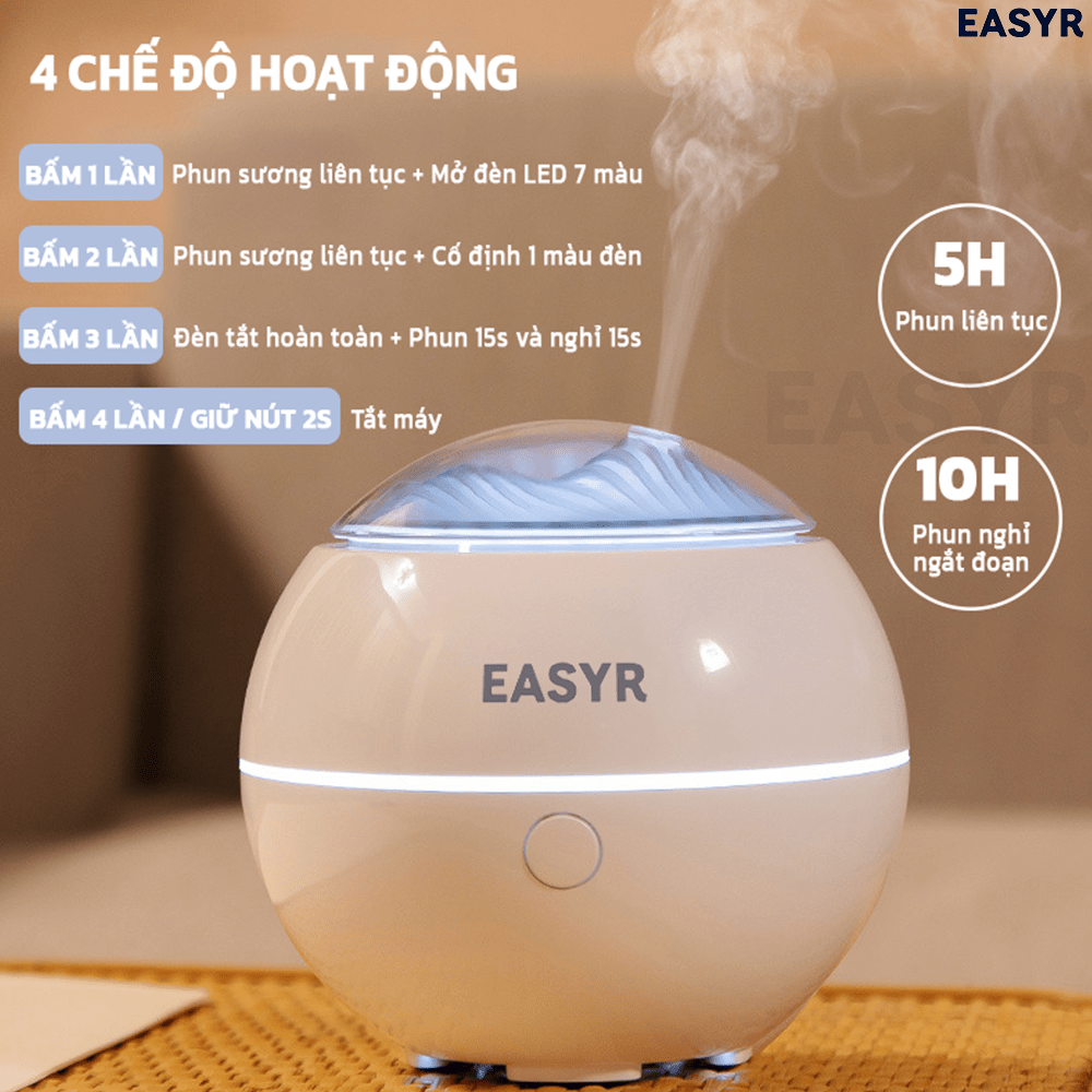 Máy Xông Tinh Dầu AD02 Siêu Âm Có Dây - EASYR