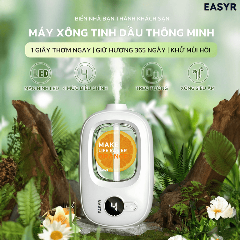 Máy Xông Tinh Dầu WD02 Không Dây EASYR - EASYR