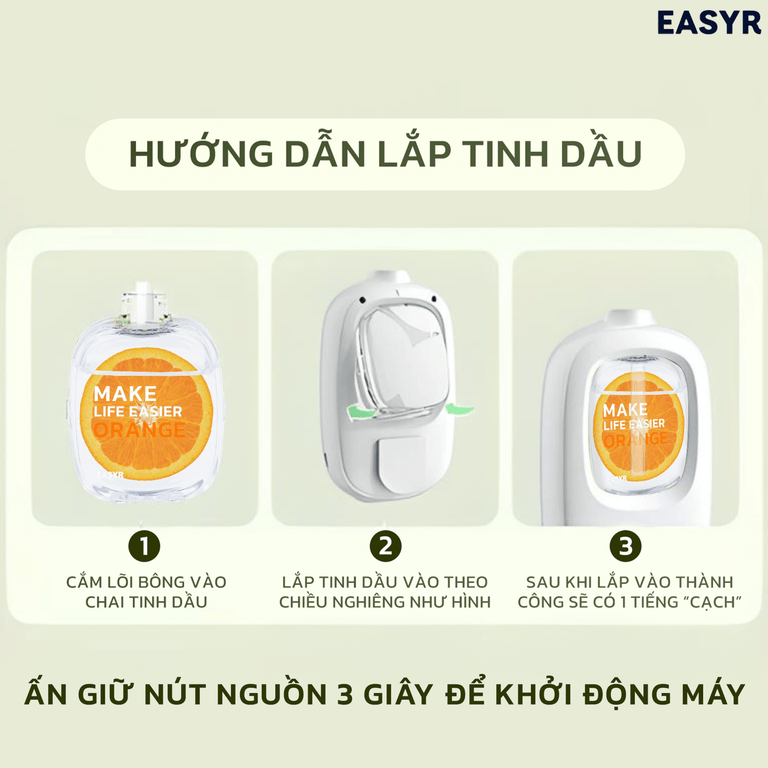 Máy Xông Tinh Dầu WD02 Không Dây EASYR - EASYR