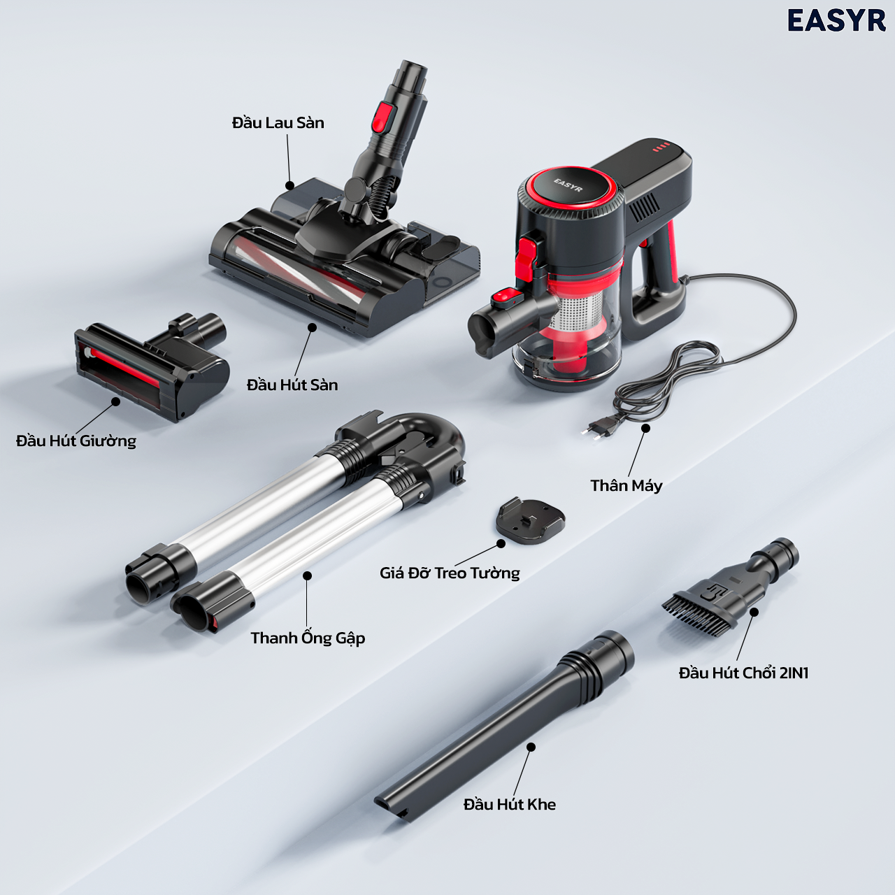 Máy Hút Bụi UC15 Lau Nhà Có Dây Easyr