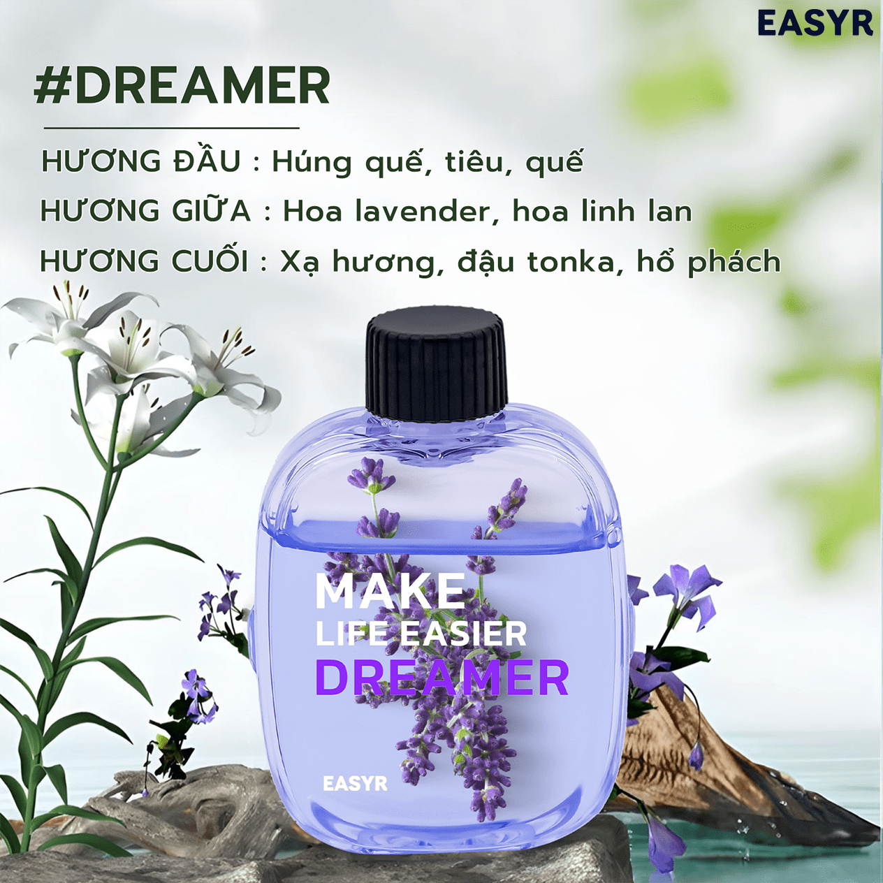Tinh Dầu WD02 Máy Xông Tinh Dầu Không Dây EASYR - EASYR